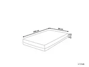 Materac termoelastyczny MEMORY BALANCE PLUS H2/3 średnio twardy 80 x 200 cm_808028