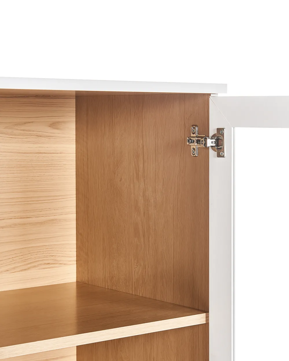 Vetrina in vetro TINGLEDALE 80 cm Bianco_949848