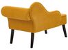 Right Hand Fabric Chaise Lounge Mustard BIARRITZ_934333