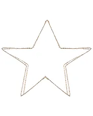 Lot de 2 décorations de Noël LED ITALLA 30/38 cm Étoile Doré_1163742