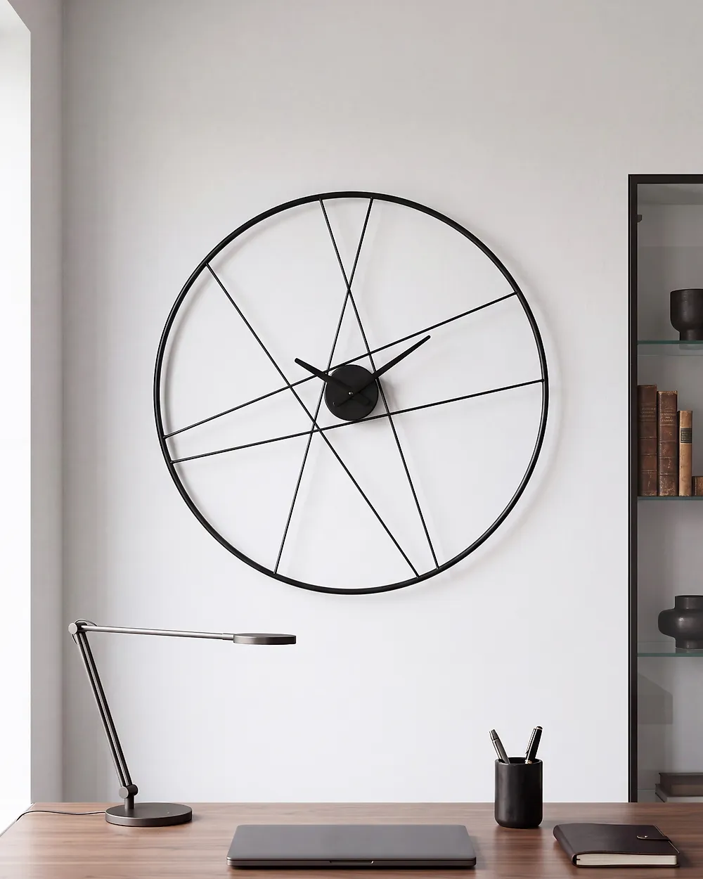 Wall Clock TUITAN Black