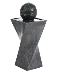 Garden Water Feature LED ACQUACHETA Graphite Grey_984391