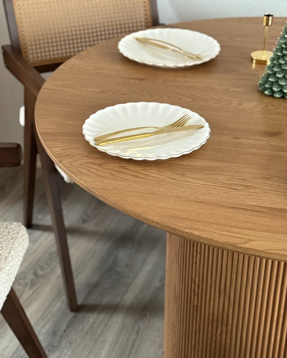 Dining Table SHEHO Light Brown 120 cm 120 cm_1039469