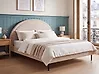 Bed Boucle MARGUT 160 x 200 cm (EU King Size) Beige