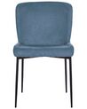 Lot de 2 chaises de salle à manger en tissu bleu ADA_873310