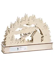 Decorazione natalizia LED GOKSJO 33 cm Marrone chiaro_1016897