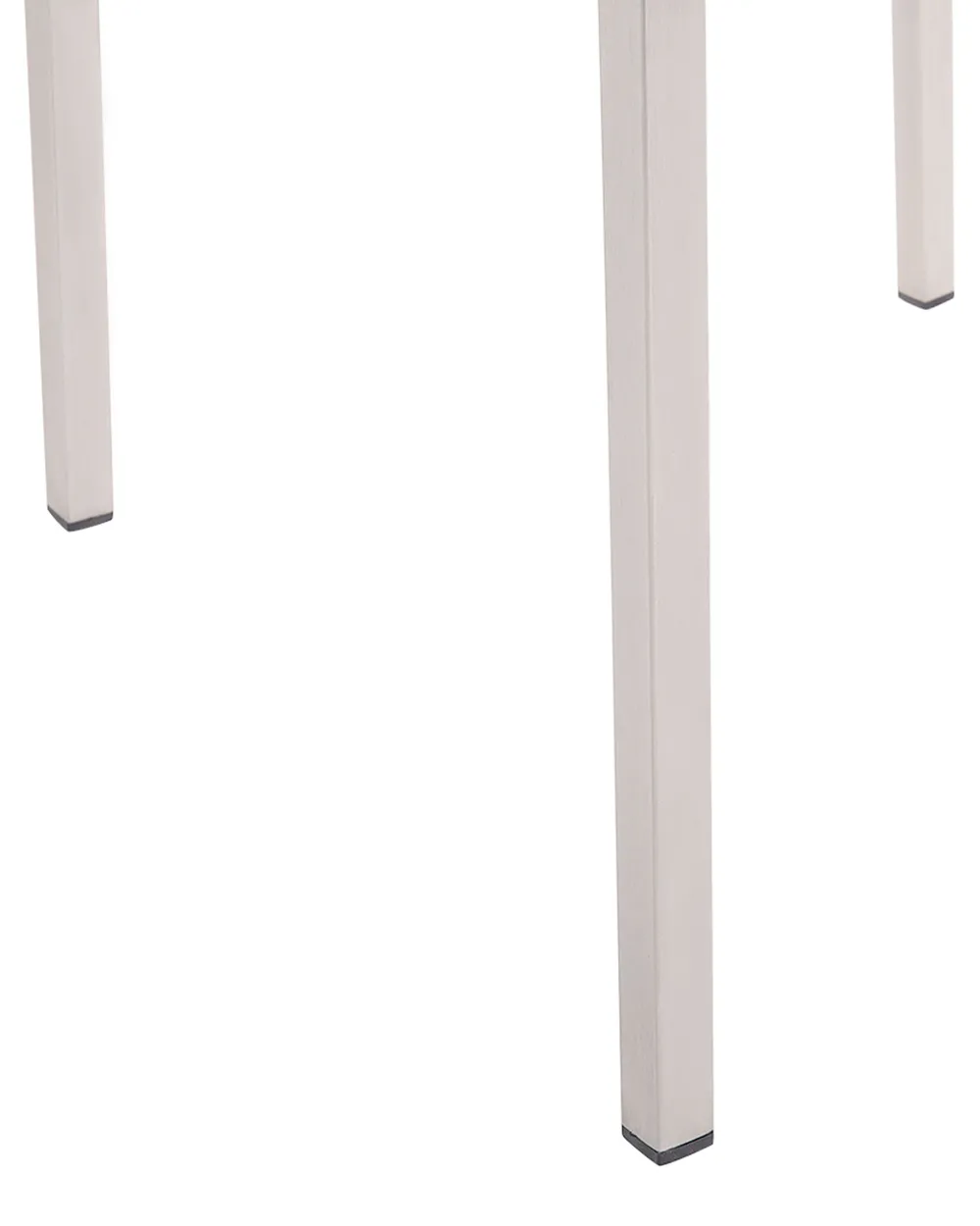 Set of 4 Garden Chairs GROSSETO Stainless Steel White_818414