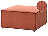 Ottoman LEMVIG Corduroy Golden Brown
