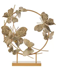 Figurka dekoracyjna Motyl BERYLLIUM Metal Złoty_825233