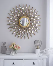 Lustro ścienne BLOIS 70 cm 70 cm Metal Złoty_904029