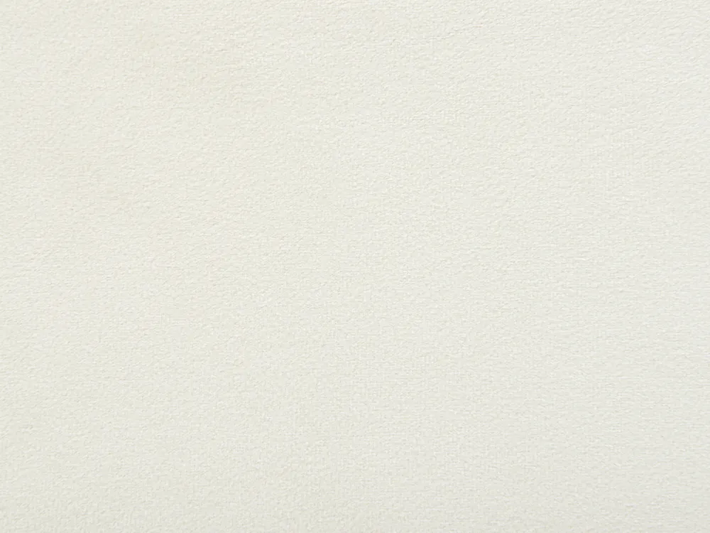 Łóżko Welur VINCENNES 140 x 200 cm Złamana biel_974544