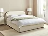 Ottoman Bed QUILLIEN Boucle Light Beige 160 x 200 cm (EU King Size)