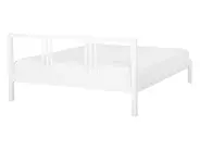 Bett mit Lattenrost Kiefernholz VANNES 140 x 200 cm Weiß_752628