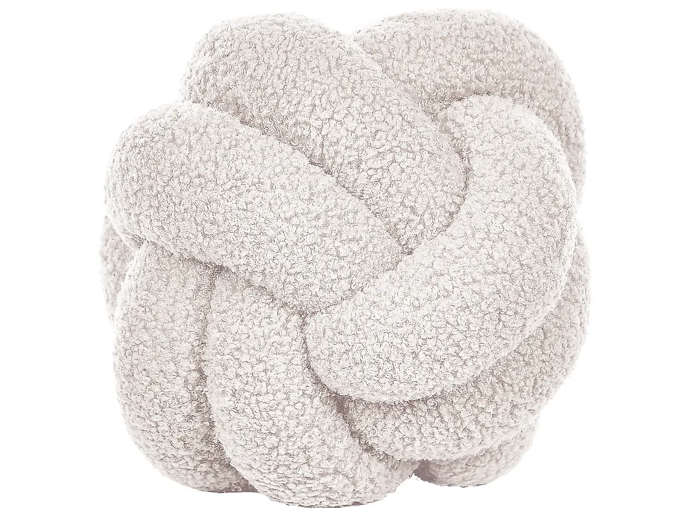 Set of 2 Decorative Cushions MALNI 19 x 19 cm Boucle Off-White Solid_854884