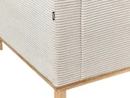 Corner Sofa 4 Seater SIGGARD Corduroy Light Beige Left Hand_944396