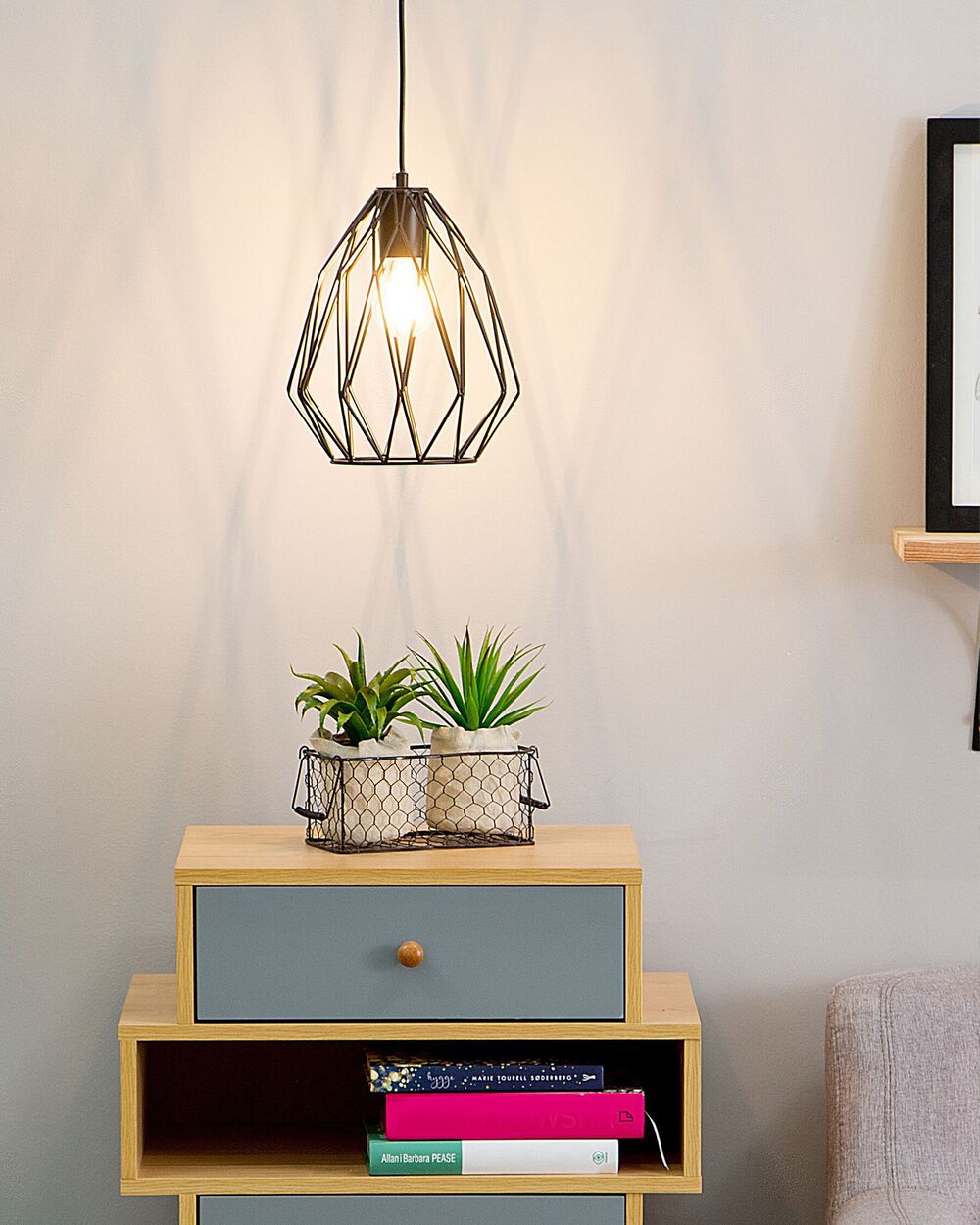Loftlampe MAGRA Metal Sort
