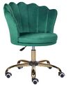 Sametová kancelářská židle zelená MONTICELLO II_851684