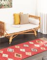 Bavlnený kelímový koberec 80 x 300 cm viacfarebný LORUT_869071