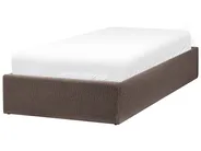 Postel s úložným prostorem bez čela DINAN Buklé Taupe 90 x 200 cm_1065115