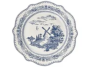 Set med 20 matserviser BAY LEAF Porslin Vit/ Blå_1191732