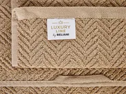 Set di 2 asciugamani MITIARO Tessuto a spugna Beige_841665