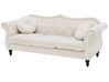 3 Seater Velvet Sofa Beige SKIEN_743196