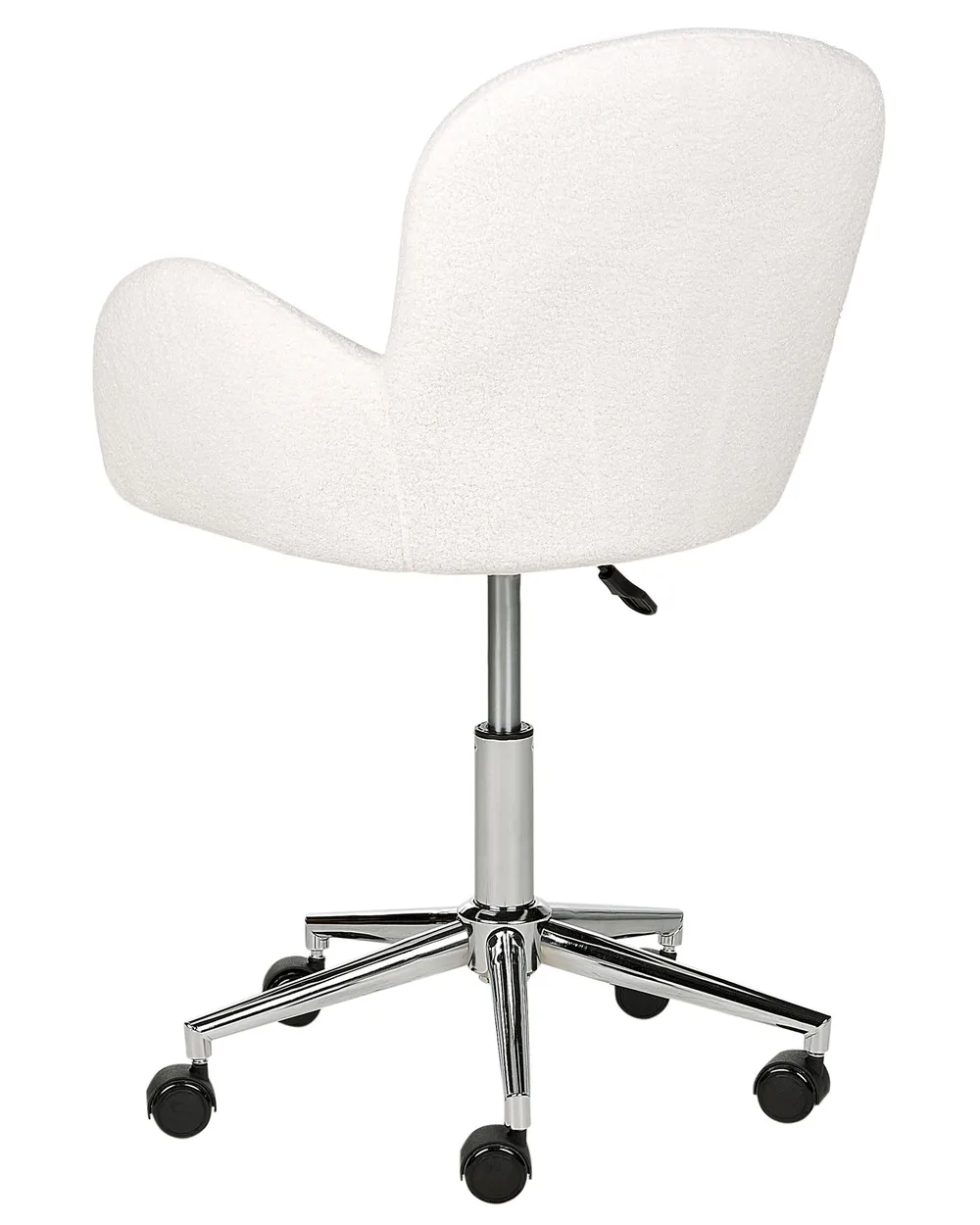 Sedia da scrivania PRIDDY Bouclé Bianco sporco_896654