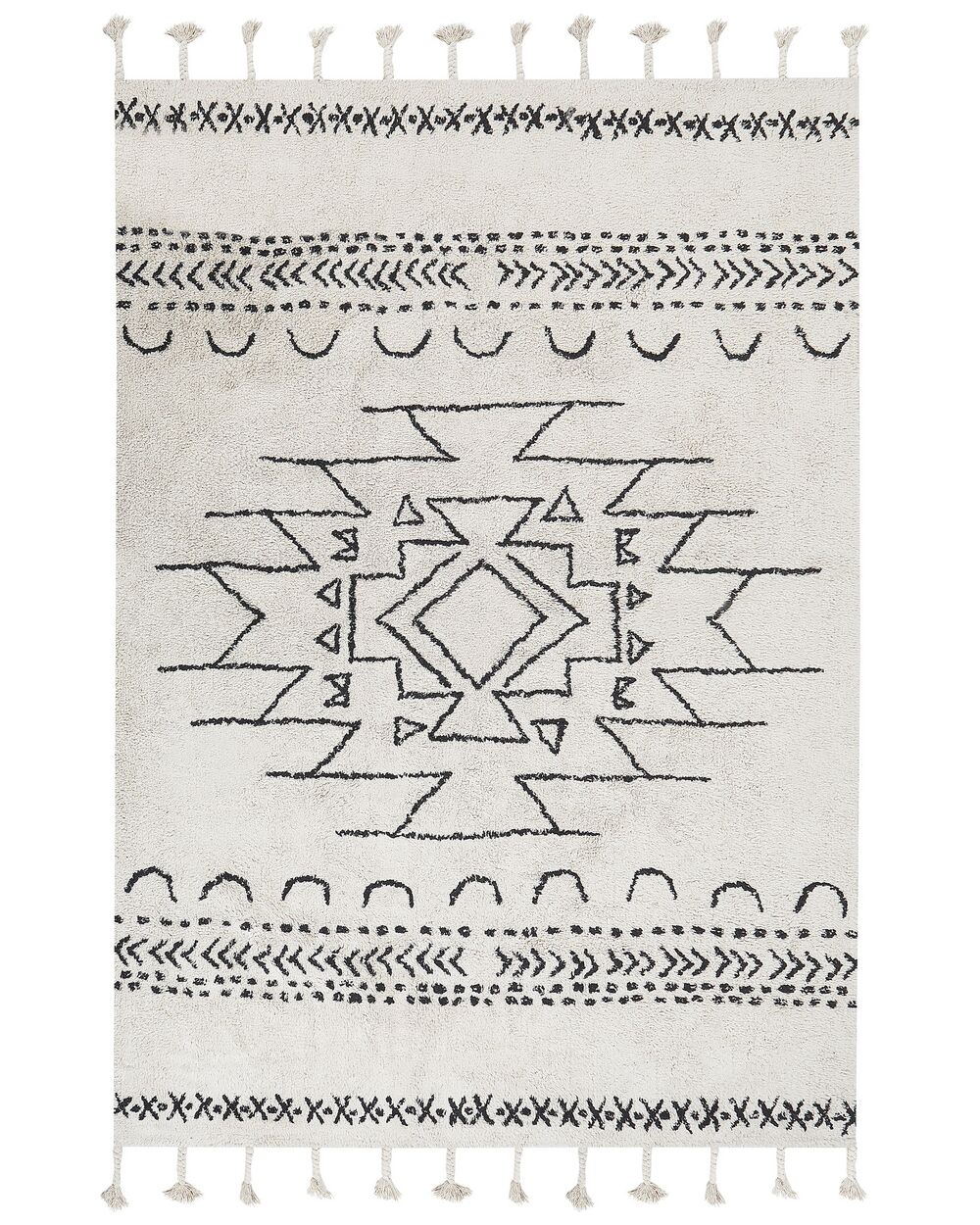 Rug KHOURIBGA Off-White 160 x 230 cm Cotton