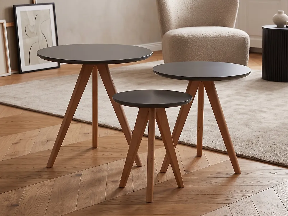 Couchtisch 3er Set VEGAS Grau_1179924