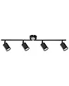 4 Light Spotlight NYANDO Metal Black