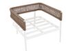 Conjunto de jardín 4 plazas de aluminio blanco SERLA_930793