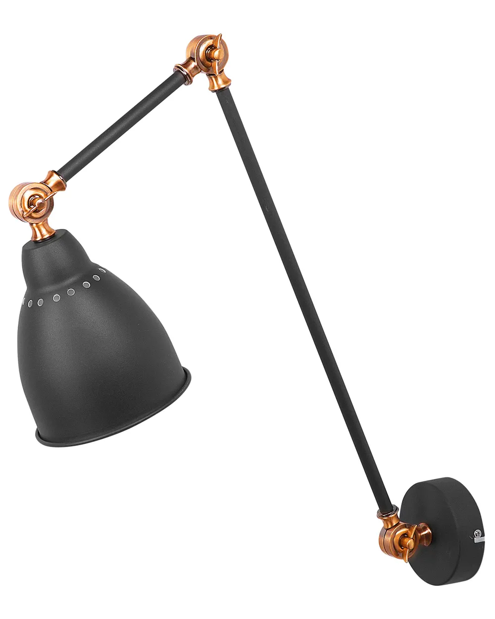 Wall Lamp MISSISSIPPI Adjustable Metal Graphite Grey_692543