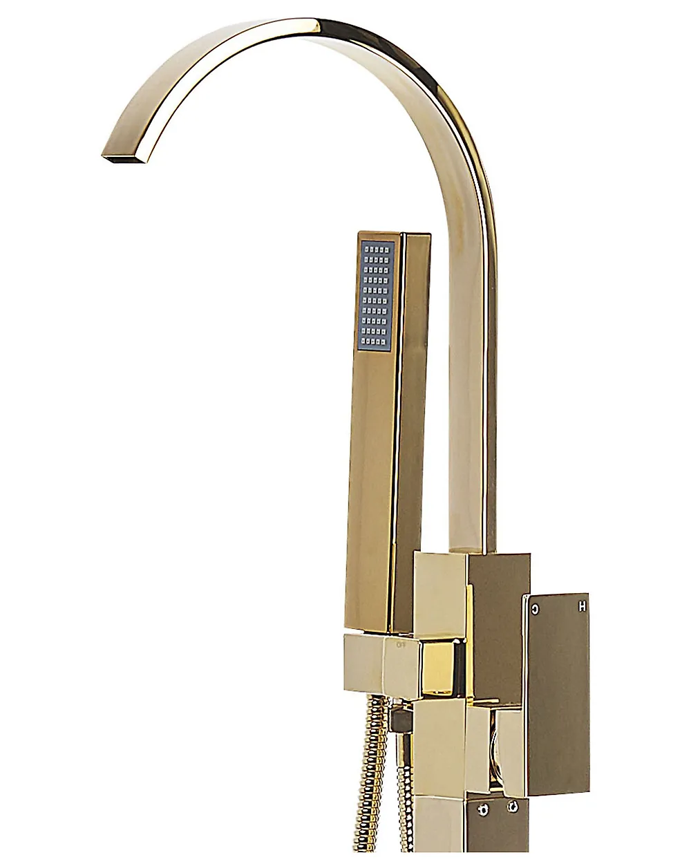 Standarmatur 1414 Gold – Freistehende Wannenarmatur Rund, Mit Keramik-Kartusche
