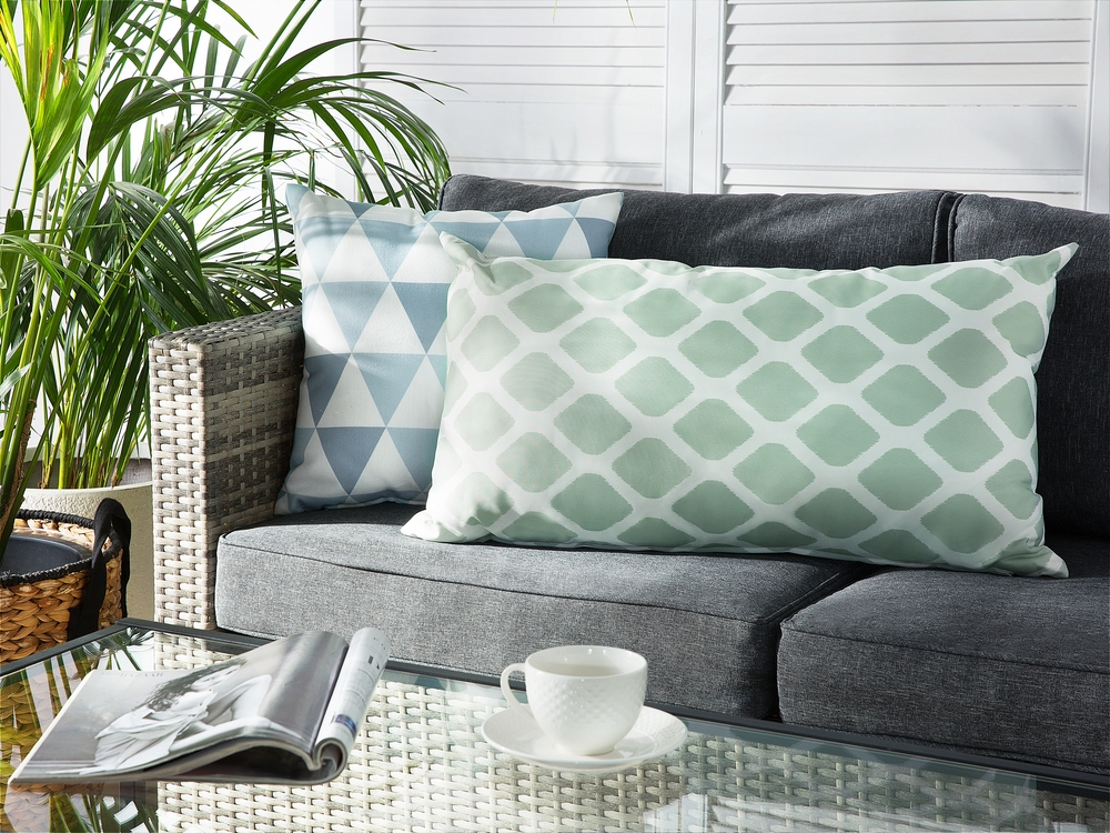 Grey garden cushions clearance