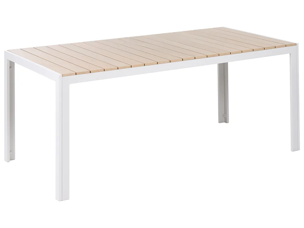 Set da pranzo da giardino con panche 6 posti COMO Beige_1047271