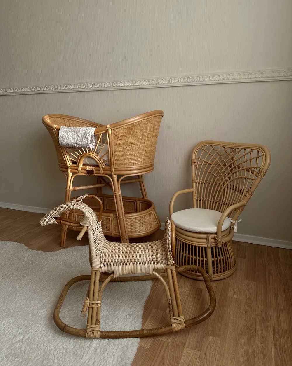 Kids Chair TEMENI Rattan Natural