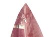 Conjunto de 2 cojines de terciopelo rosa/dorado 45 x 45 cm CARANDAY_854627