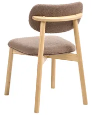 Set di 2 sedie da pranzo MILLS Bouclé Marrone chiaro/Tortora_1065951