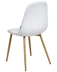 Set of 2 Dining Chairs HILDEN Corduroy White_995171