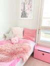 Welurowa poduszka dekoracyjna supeł 20 x 20 cm różowa MALNI_851708