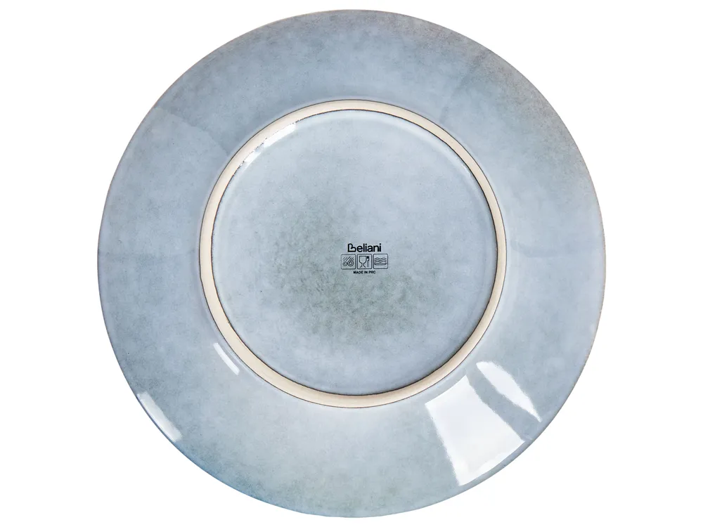 Set di 4 piatti grandi JUNIPER Gres porcellanato Azzurro_957210