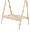 Wooden Clothes Rack Light Wood DENVER_935394