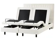 Adjustable Bed Boucle DUKE II 160 x 200 cm (EU King Size) Off-White_1026085