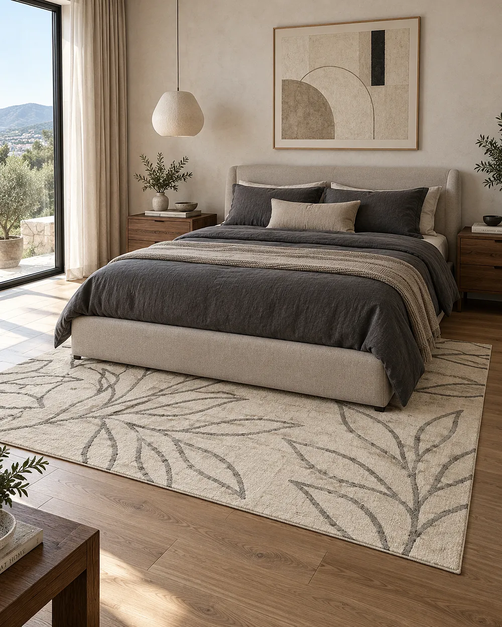 Tapis BISMIL Beige clair 160 x 230 cm_1175241