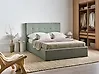 Ottoman Bed LORIENT Boucle Green 140 x 200 cm (EU Double)