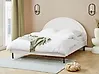 Bed Boucle MARGUT 160 x 200 cm (EU King Size) White