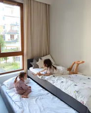 Trundle Bed Fabric MARMANDE 90 x 200 cm (EU Single) Dark Grey_1187246