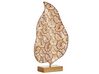 Dekorativní soška ve tvaru listu zlatá LITHIUM_825253