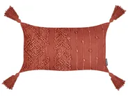 Set van 2 sierkussens VALVARIA 30 x 50 cm Katoen Rood chevron patroon_940191