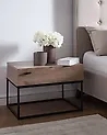 1 Drawer Bedside Table CAIRO Taupe